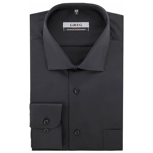 фото Рубашка greg, размер 186-194/46, черный