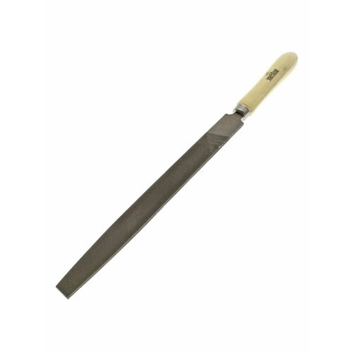 напильник 2 плоский 150 мм с деревянной ручкой Напильник плоский 250 мм, №2 с деревянной ручкой