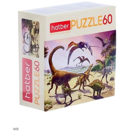пазл эра динозавров 80 элементов Пазл Эра динозавров, 60 элементов