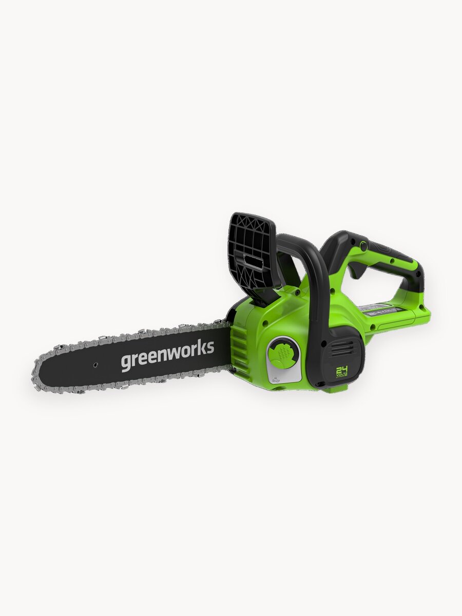 Цепная пила аккумуляторная Greenworks 24V, 25см, АКБ 4Ач и ЗУ