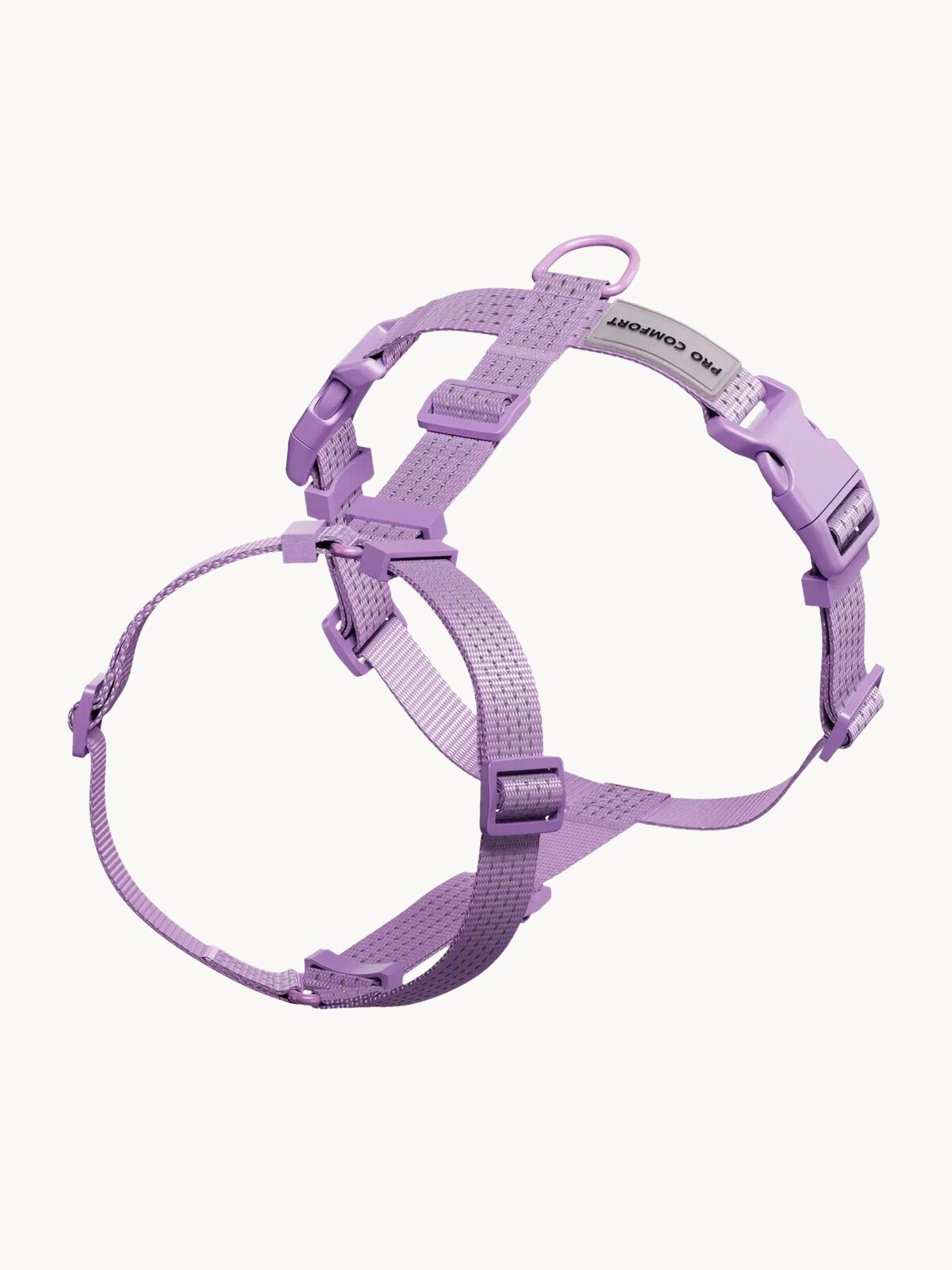 Шлейка для собак средних и крупных пород анатомическая размер М, фиолетовая, PRO COMFORT