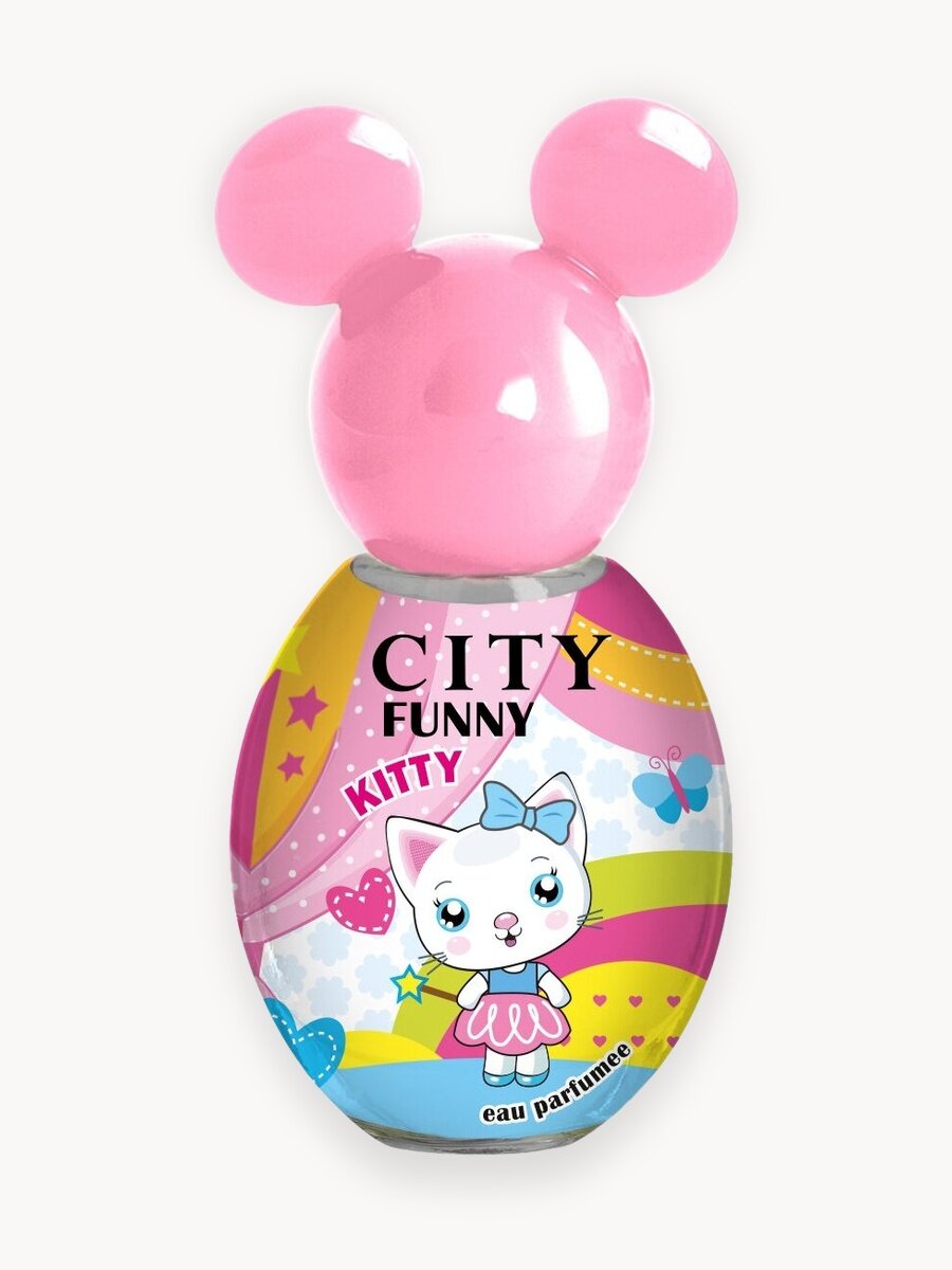 Духи для девочек CITY FUNNY Kitty (Котенок), душистая вода | Сладкий клубничный аромат | Идеальный подарок ребенку