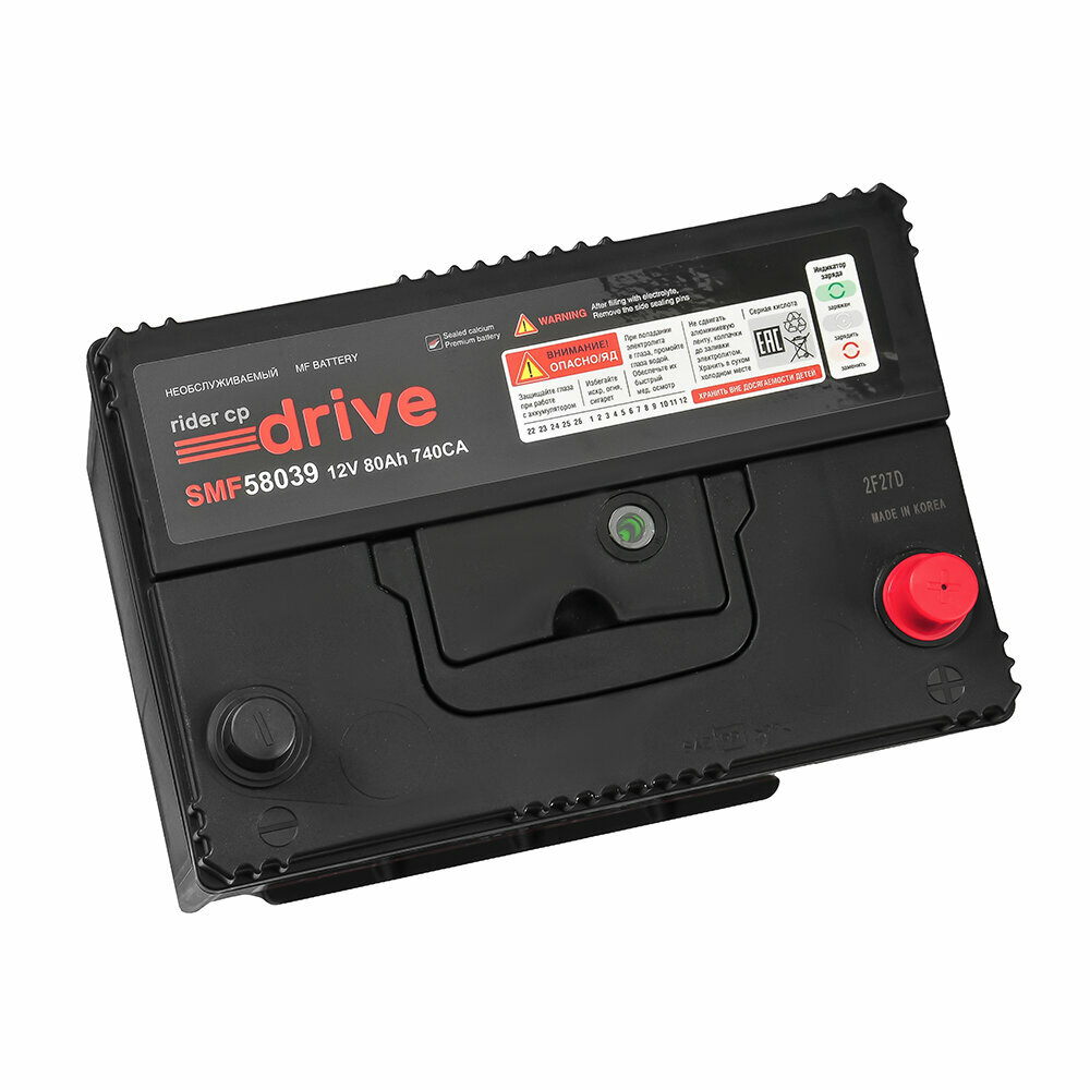 Аккумулятор RDRIVE ASIA 80 Ач 740А О/П 58039