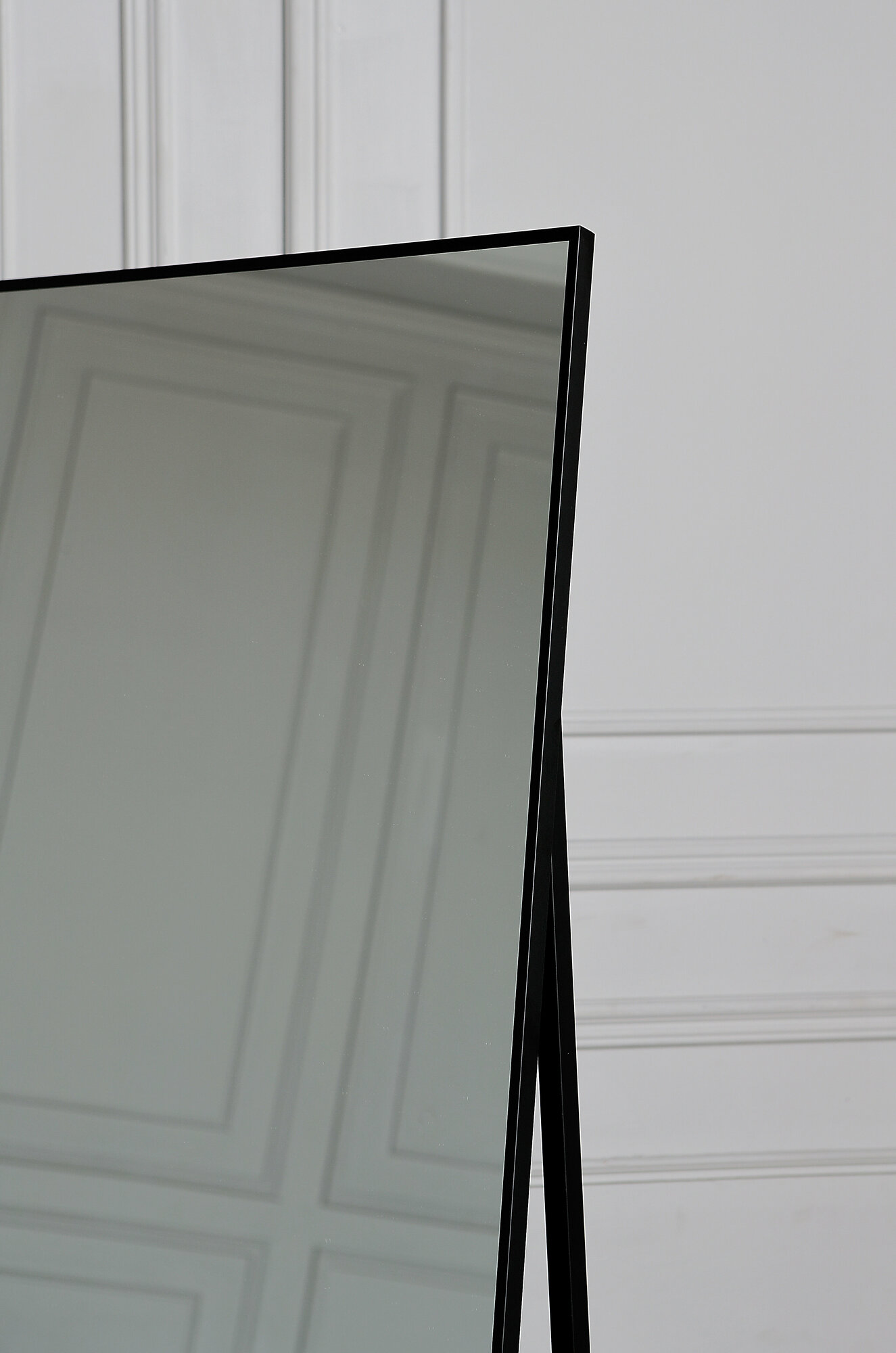 Зеркало в алюминиевой раме напольное ONE MIRROR, 170х60 см. Черное - фотография № 2
