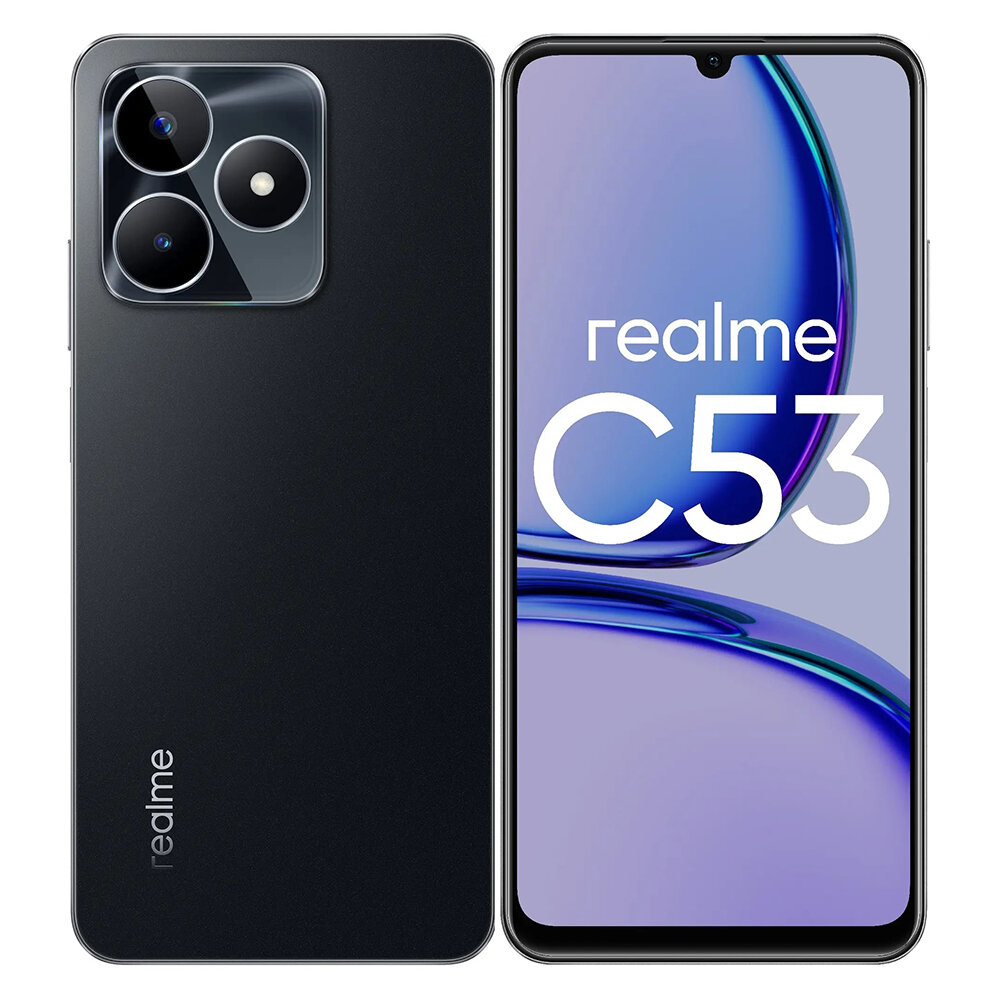 Смартфон realme С53 (RMX3760) 6/128 Gb, глубокий черный