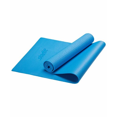 фото Коврик для йоги fm-101, pvc, 173x61x0,5 см, синий starfit