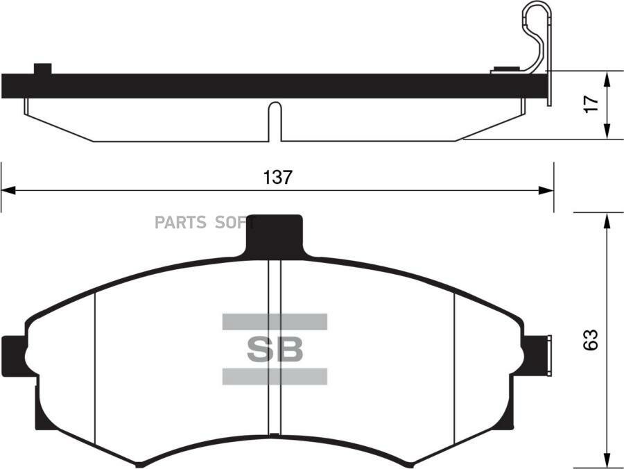 SANGSIN BRAKE SP1152 Колодки тормозные