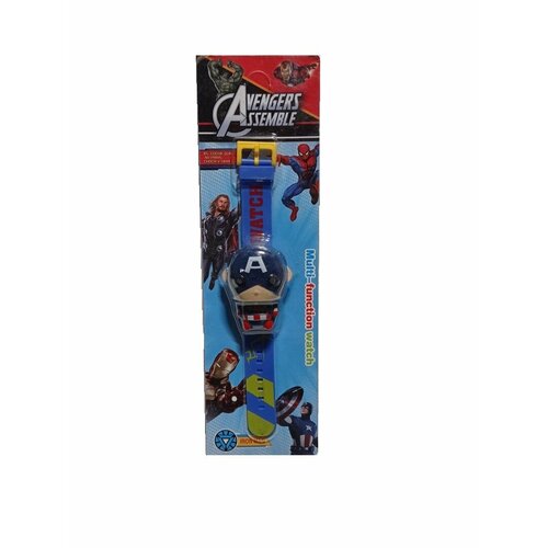 Наручные часы синий игровой набор avengers маска супергероя капитан америка и бластер набор маска капитан америка с бластером
