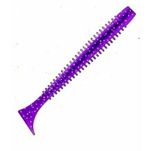 Мягкая приманка для рыбалки ZUB-SWING 99мм-4шт (цвет 610) фиолетовый с блестками