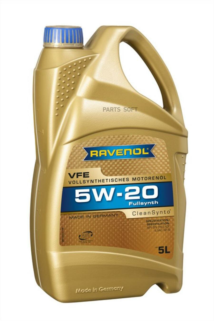 Моторное масло 5W-20 ( 5л) (второй номер 4014835846067) RAVENOL / арт. 111131100501999 - (1 шт)