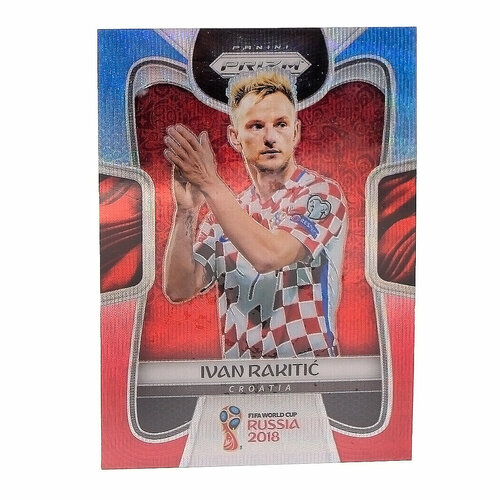 Коллекционная карточка Panini Prizm FIFA World Cup Russia 2018 #228 Ivan Rakitic - Blue Red Wave S0315