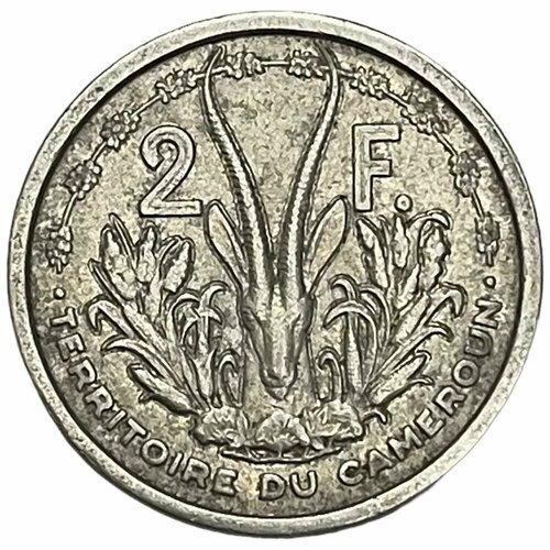 Камерун 2 франка 1948 г. французская западная африка 2 франка 1948 г 2