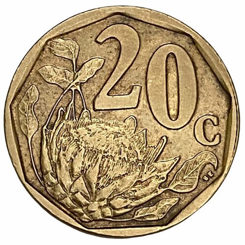 ЮАР 20 центов 2006 г. 20 центов 2015 юар из оборота
