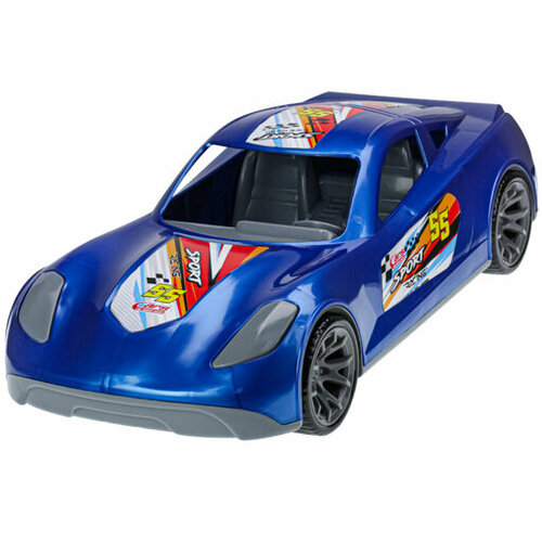 машинка гоночная рыжий кот turbo v max синий металлик 40 см пластик и 5852 Машинка Turbo V-MAX синий металлик 40 см ( Арт. И-5852)
