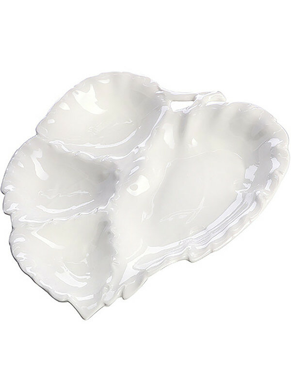 фото Менажница, фарфоровая, 4 секции