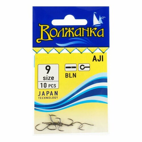 фото Крючки волжанка aji № 9, 10 шт volzhanka