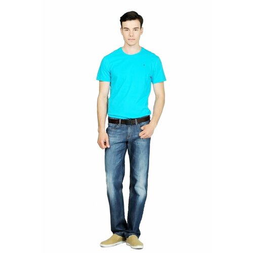 Джинсы зауженные Tom Farr, размер 36/34, синий джинсы классические tom farr размер 36 34 синий