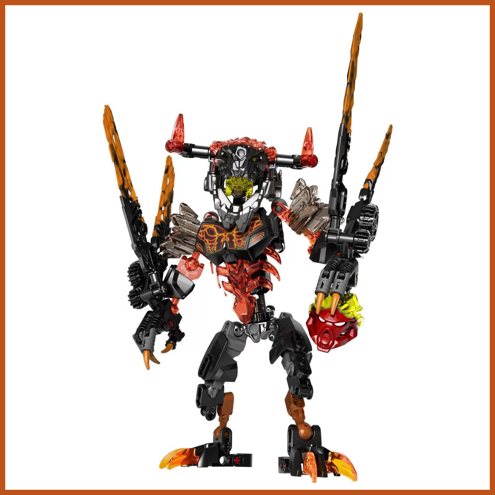 Конструктор Bionicle Бионикл Чудище лавы, 118 деталей совместим с лего / детский для мальчиков / подарок