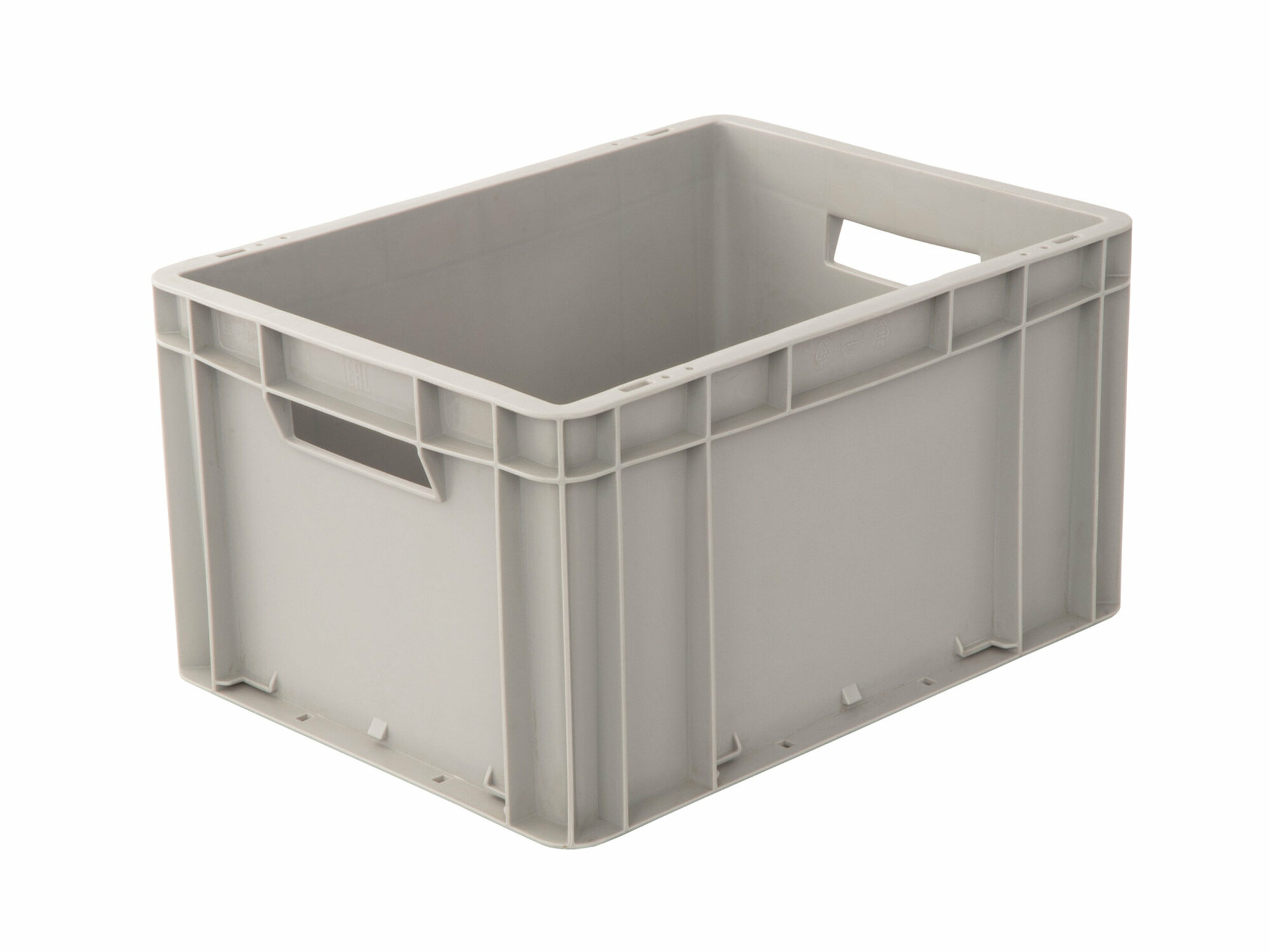 Ящик пластиковый ЕС- 4322.1 (400х300х220мм) гладкое дно, открытый.