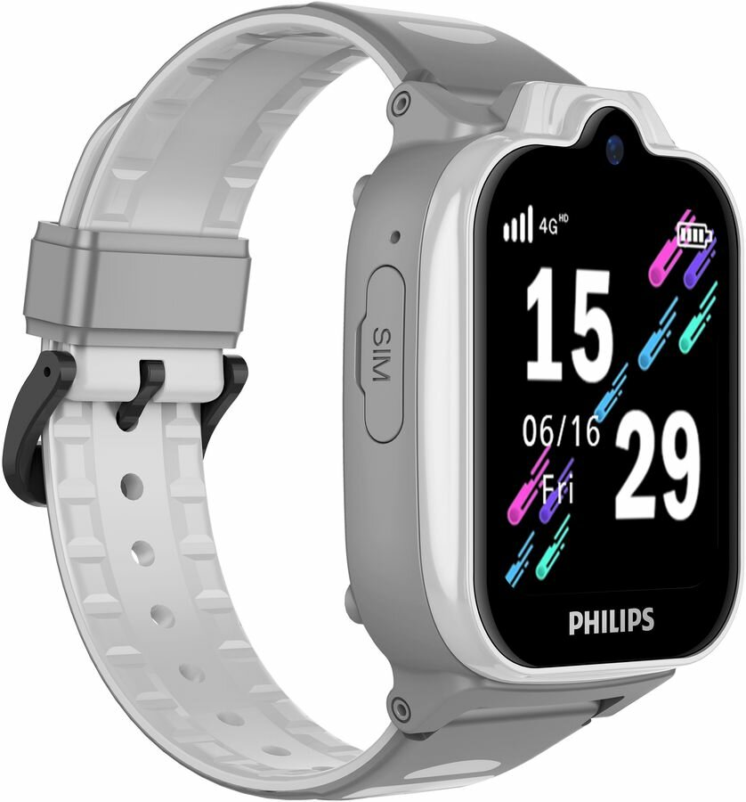 Детские умные часы PHILIPS W6610 серые — фото 5