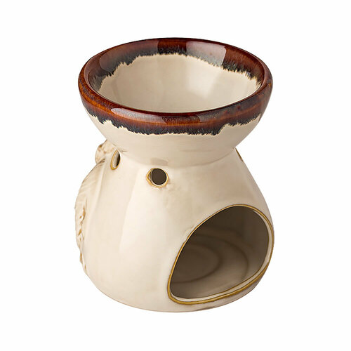 Giftman Аромалампа Ваза со слоном 11 см d. 9 бежевая 16142