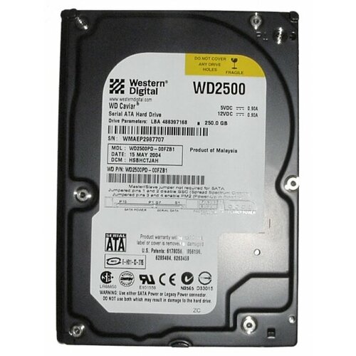 Жесткий Диск WD2500PD 250Gb 7200 SATA 35 HDD 323000₽