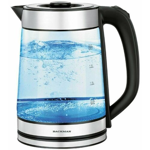 Электрочайник BACKMAN BM-70006 черныйсеребристый 460200₽