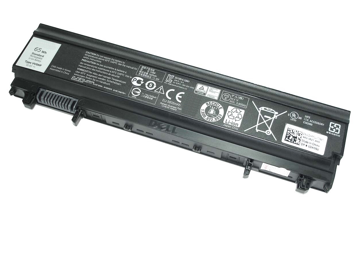 Аккумулятор VVONF для ноутбука Dell Latitude E5540 11.1V 65Wh (5800mAh) черный