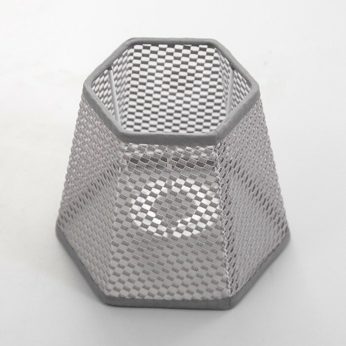 фото Абажур для люстры "Геометрия" E27/Е14 серый 14х14х12 см