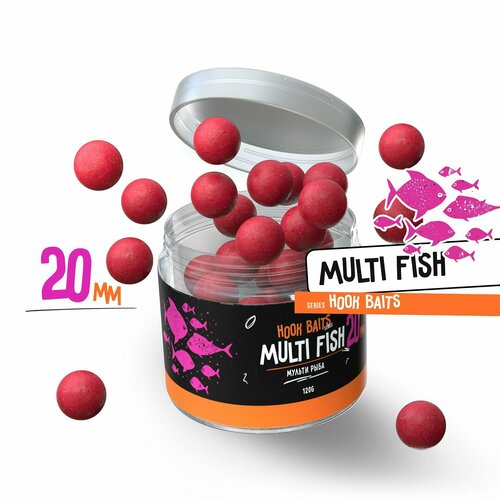 Бойлы насадочные Carptoday Baits Multi Fish (Мульти Фиш) (20 мм), бойлы рыболовные, карповая рыбалка, прикормка для рыб