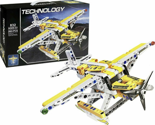 Конструктор самолёт серия TECHNOLOGY 260 деталей DK TOYS 832