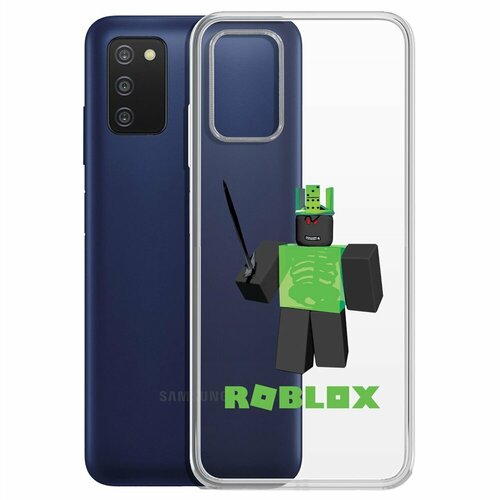 Чехол-накладка Krutoff Clear Case Roblox-1x1x1x1x1 для Samsung Galaxy A03s (A037) чехол накладка krutoff clear case roblox 1x1x1x1x1 для samsung galaxy s22