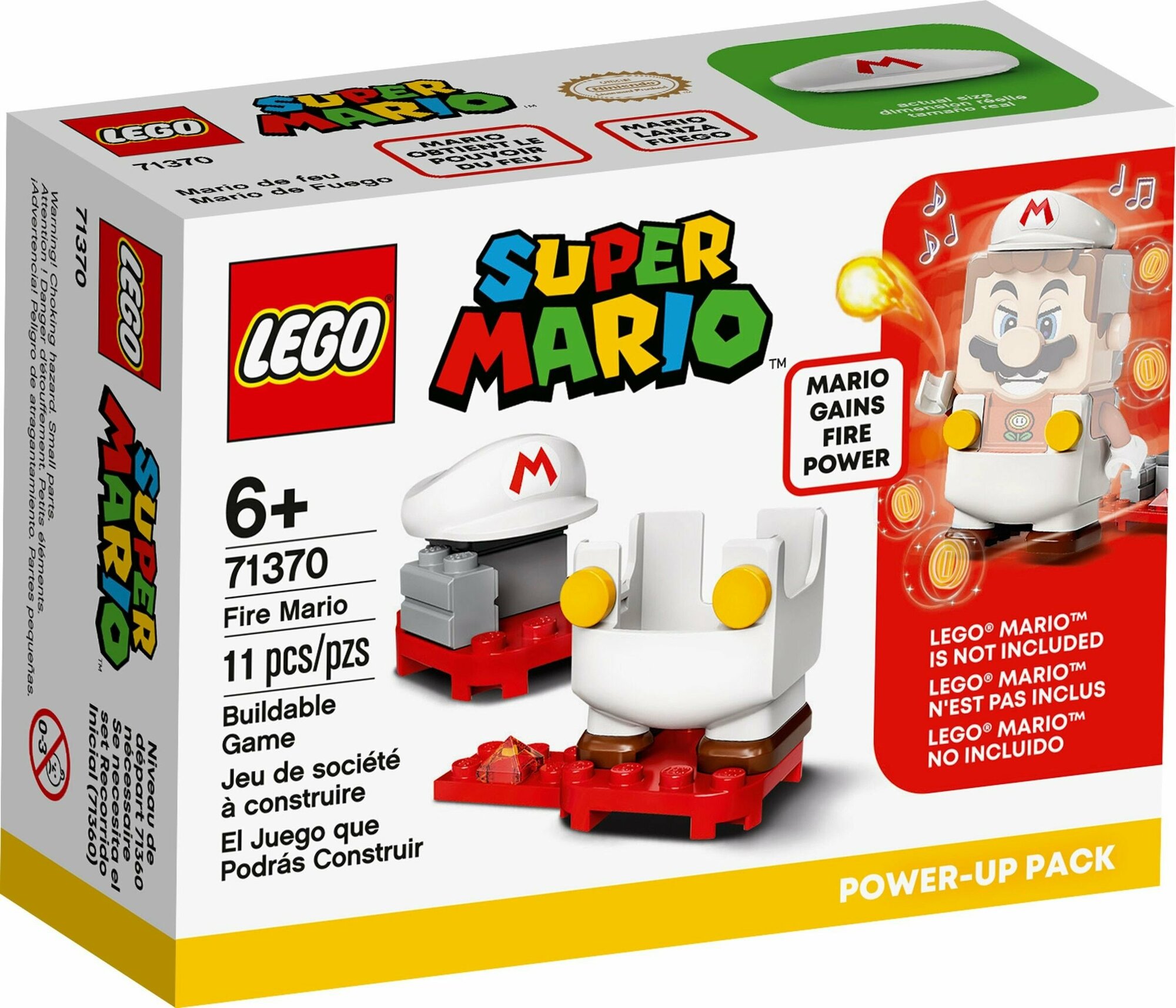 Конструктор LEGO Super Mario 71370 Набор усилений Марио-пожарный, 11 дет.