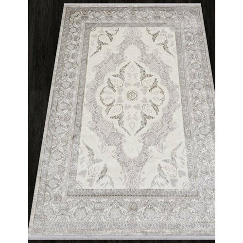 Ковер 07540A - GREY FDY / CREAM HB - Прямоугольник - коллекция ASADU (1.6 х 2.3 м)