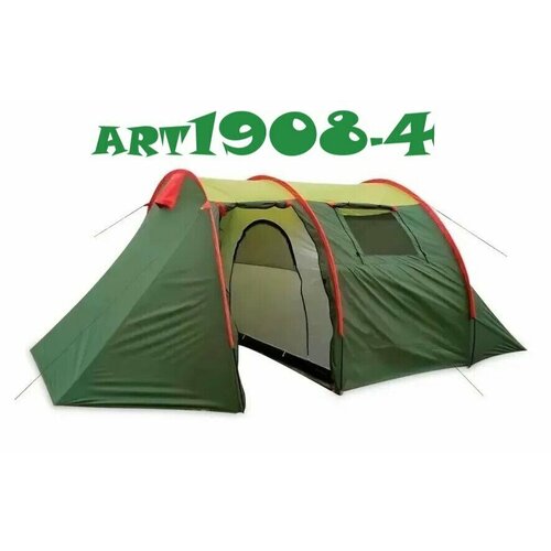 фото Палатка туристическая 4-х местная с тамбуром art1908-4 goodstore24