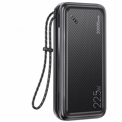Внешний аккумулятор Power bank Usams US-CD168 PB60 Dual 20000 mah QC30PD Fast Charging 225W чёрный 267000₽