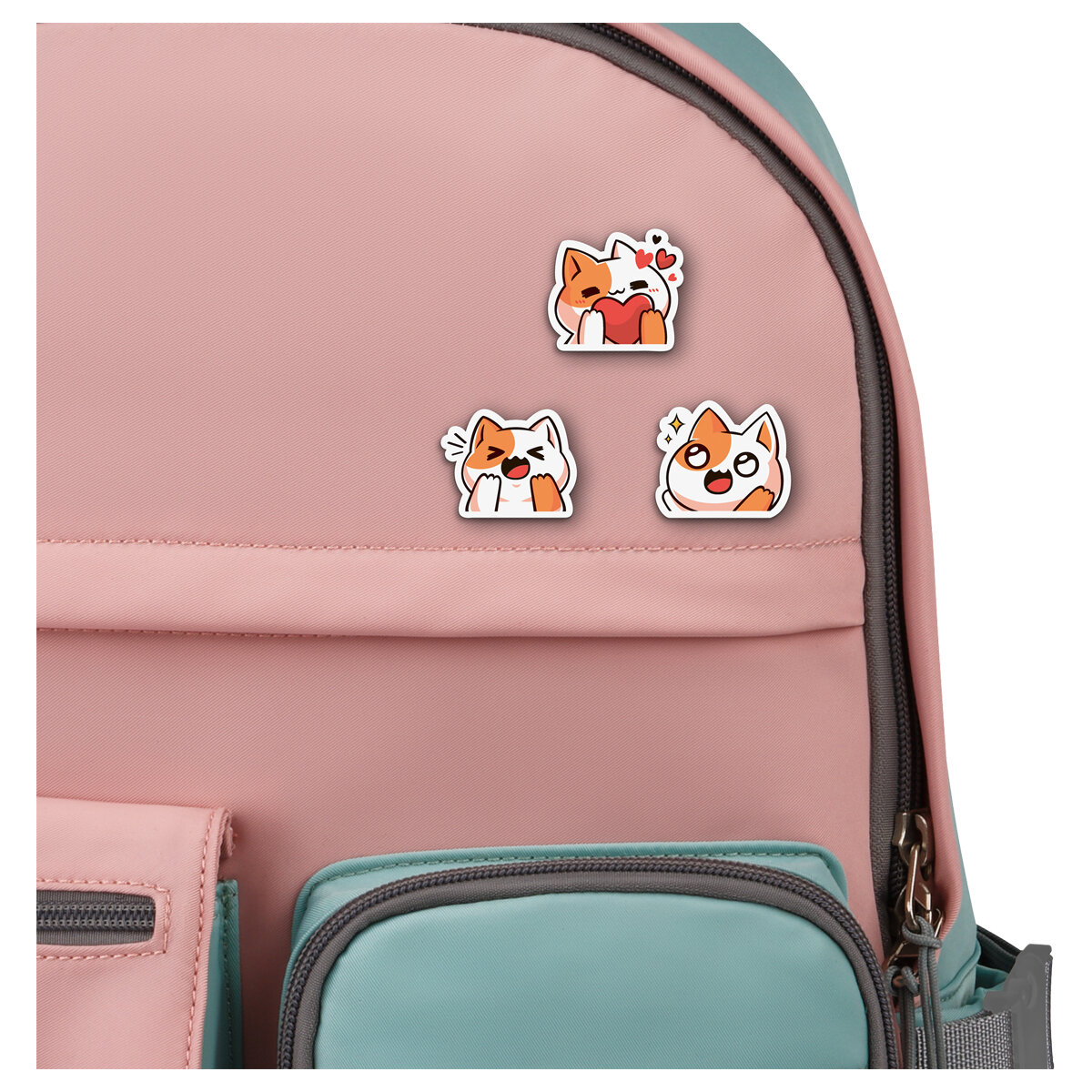 Набор значков MESHU, оранжевый, белый — фото 1