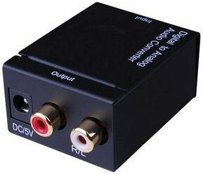 Аудиоконвертер адаптер AV Converter Toslink С ( С цифрового coaxial / toslink в аналоговый AV аудио сигнал )