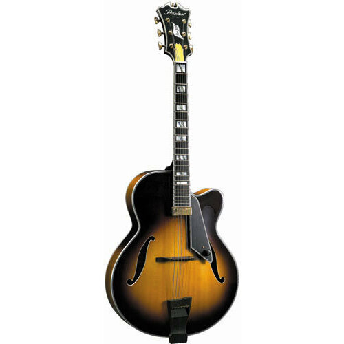 Archtop guitar Peerless Monarch - Large jazz 17-inch archtop with pressed solid spruce top and solid maple body. 625 mm scale, rosewood fretboard and details, floating mini-humbucker.