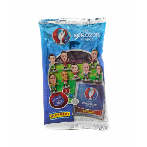 Бустер наклеек Panini UEFA EURO 2016 France (5 наклеек и фигурка) коллекционная карточка panini prizm uefa euro 2016 france 176 aleksandr kerzhakov red s0237