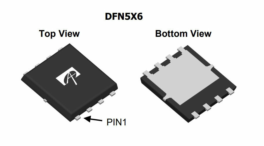 Микросхема AON6520 N-Channel MOSFET 30V 50A DFN5x6