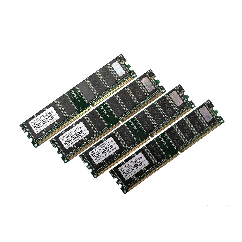 ОЗУ Dimm 1Gb PC-2700(333)DDR Transcend 146367-xxxx (Kit 4x256Mb)