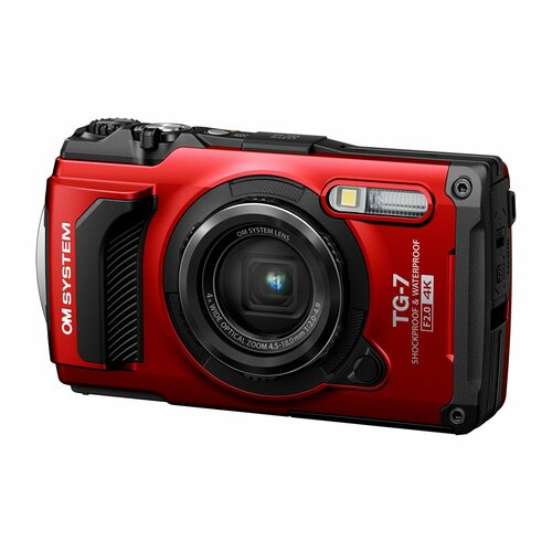 Компактный фотоаппарат Olympus Tough TG-7, красный цифровой фотоаппарат olympus tough tg 6 красный