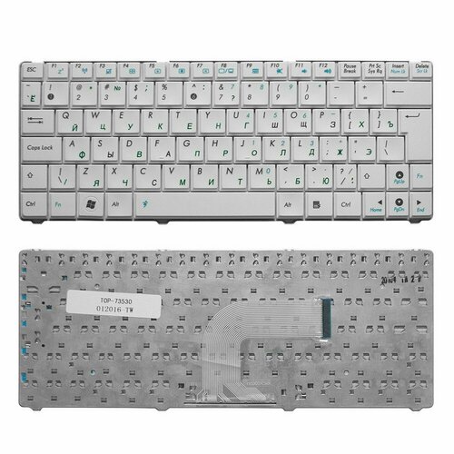 Клавиатура Asus Eee PC 1101 1101H 1101HA N10 N10A N10C N10E N10J N10JB N10JC N10JH белая клавиатура для ноутбука asus eee pc 1018pd русская белая