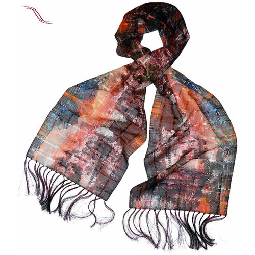 фото Шарф vista,195х35 см, оранжевый