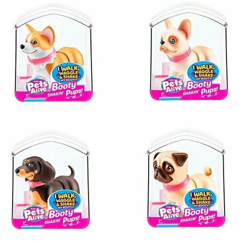 Игрушка Pets Alive Танцующий щенок, в ассортименте танцующий мопс pets alive booty shakin pug