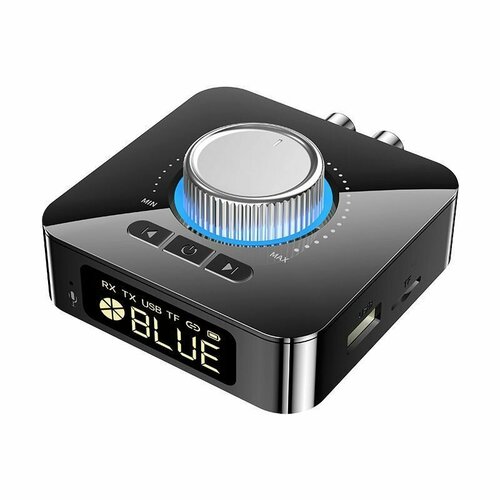 Bluetooth 5.0 адаптер(Приемник Передатчик аудио) M5 черный bluetooth аудио передатчик avantree orbit серый