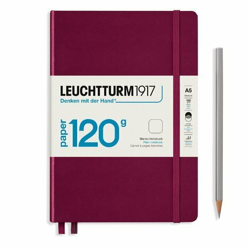 Блокнот Leuchtturm Edition А5, нелинованный, винный, 203 страниц, твердая обложка