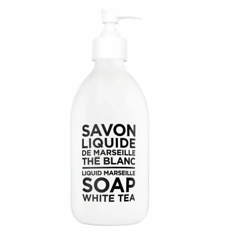COMPAGNIE DE PROVENCE The Blanc/White Tea Liquid Marseille Soap 1000 ml - жидкое мыло для тела и рук
