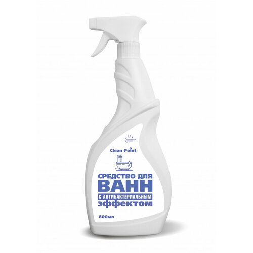 Чистящий спрей CLEAN POINT для ванной, антибактериальный, 600 мл